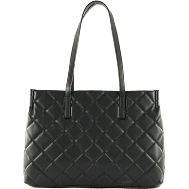 VALENTINO BAGS Shopper OCARINA, Lacklederimitat, Logoschriftzug, NERO – Bild 4