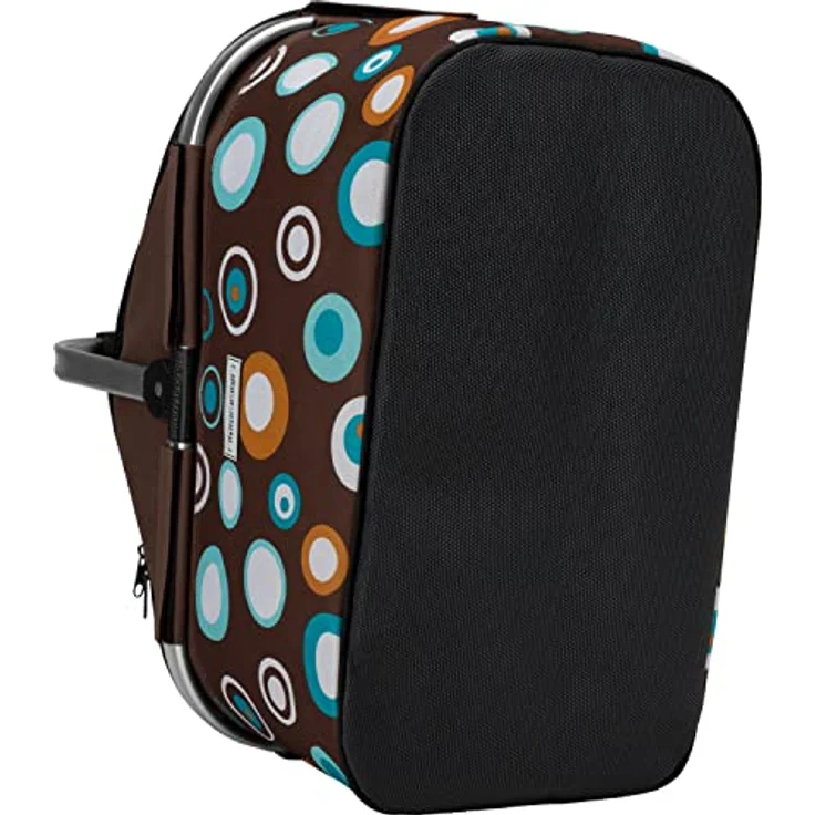 anndora Einkaufskorb, Isolierkorb, Picknick Kühlkorb, 25L, braun, hellblau  – Bild 9