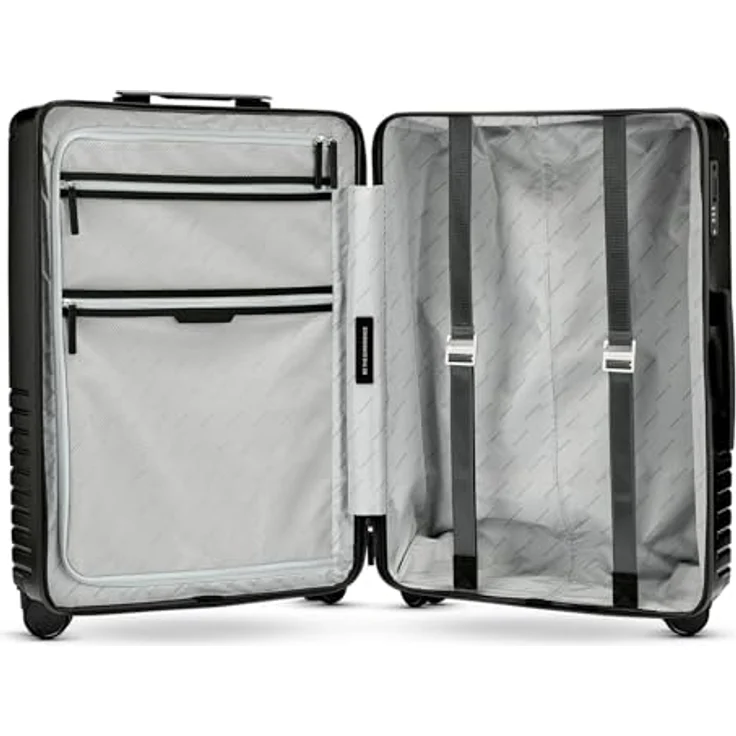 Kapten & Son Heathrow Check-In Trolley, All Black, 69 cm mit Hybridschutz, TSA-Zahlenschloss und flexibler Inneneinteilung – Bild 5