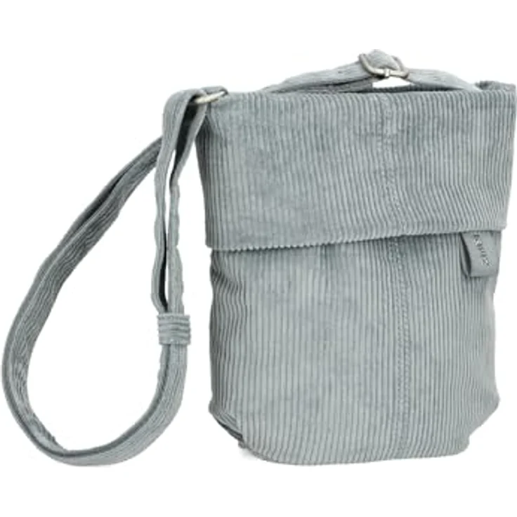 Zwei Mademoiselle.M Umhängetasche 22 cm, grau, aus 100% Polyurethan, kompakte Größe 22 cm x 6 cm x 21 cm – Bild 1