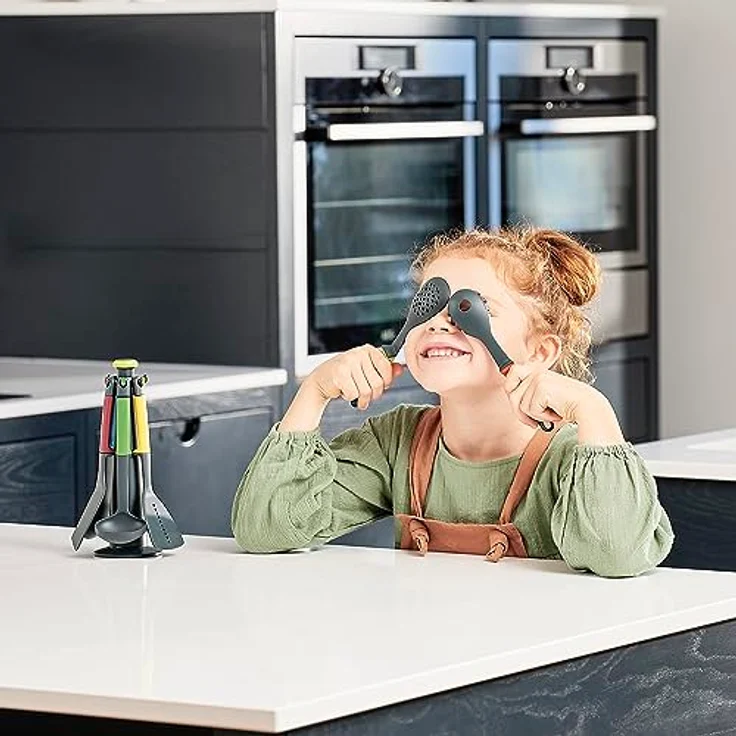 Casdon Joseph Elevate | Buntes Küchenutensilien-Set für Kinder ab 3 Jahre | Mit drehbarem Aufbewahrungsständer!, 75250 – Bild 2
