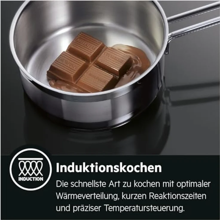 AEG IKB6431AXB Autarkes Kochfeld/Induktion/Hob²Hood / 60 cm/Edelstahlrahmen / 4 Kochzonen/Powerfunktion/Kindersicherung – Bild 5