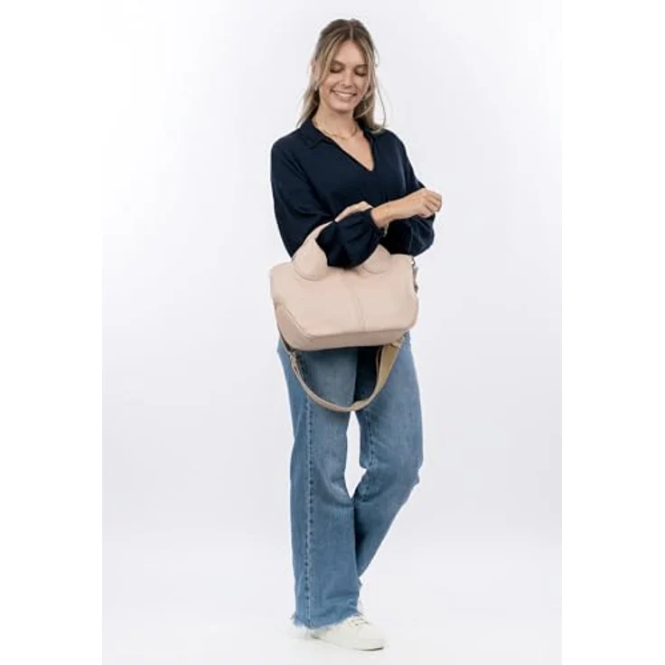 SURI FREY Shopper SFY Nessy, Feinsynthetik mit längenverstellbarem Umhängeriemen, edle Echtleder-Optik, uni-design – Bild 2