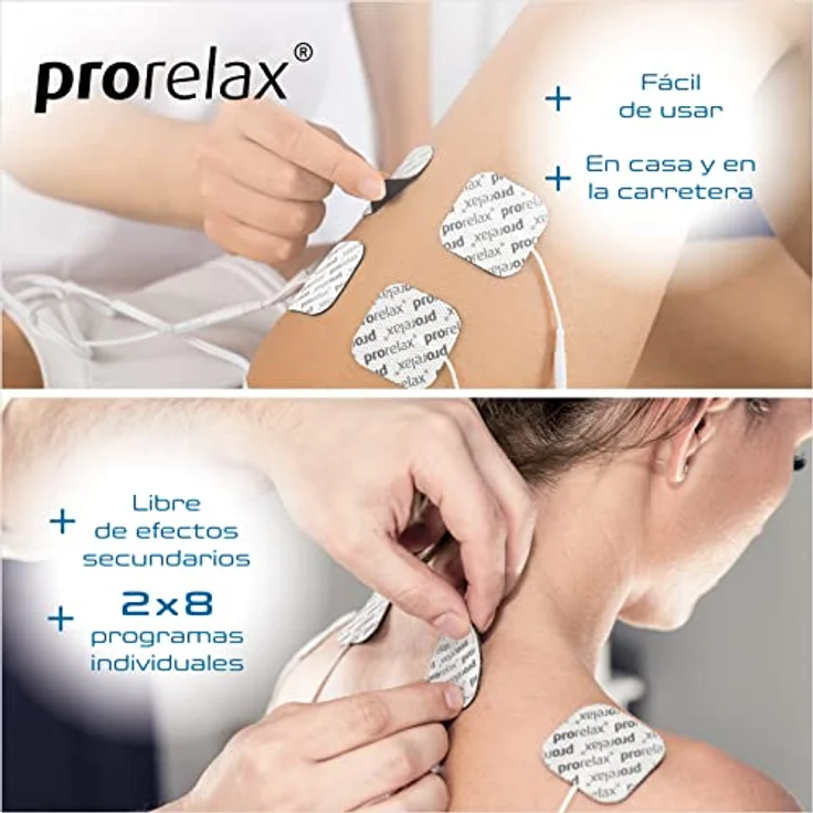 prorelax TENS/EMS Duo Comfort | Elektrostimulationsgerät | 2 Therapien mit einem Gerät | Natürliche Therapie gegen chronische Schmerzen und zum Muskelaufbau | Mit großem, beleuchteten Display – Bild 5