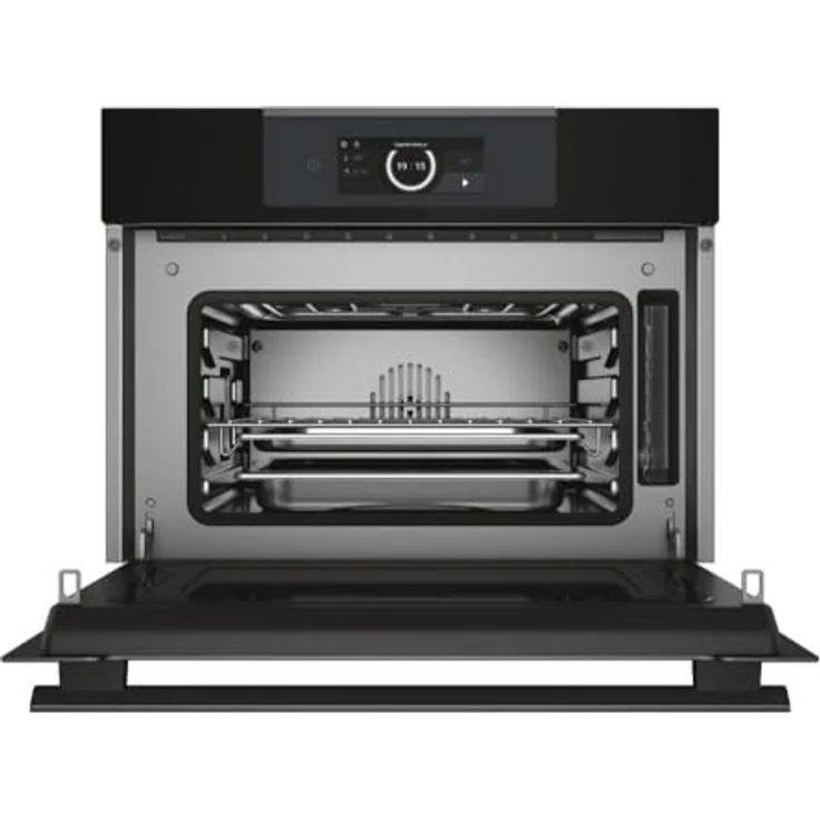 Haier HWO45NM6OXB1 Kompakt-Dampfbackofen Schwarz - 5 Backofenfunktionen + 3 Dampffunktionen, Steam Plus, H2O-Clean – Bild 2