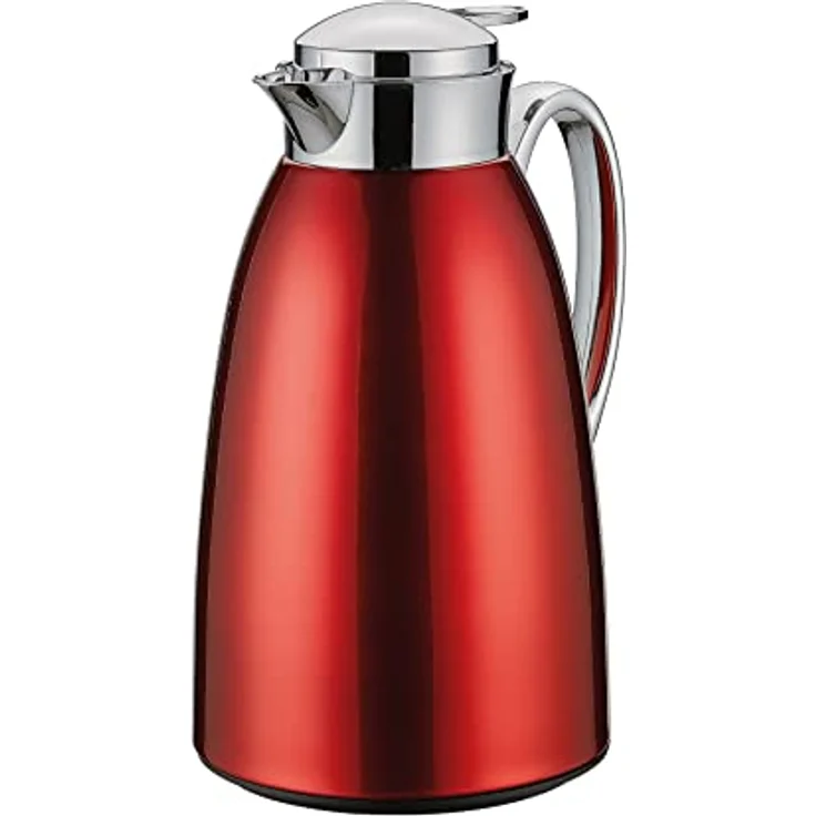 Cilio Isolierkanne Venezia rot, Edelstahl, 1 Liter – Bild 1