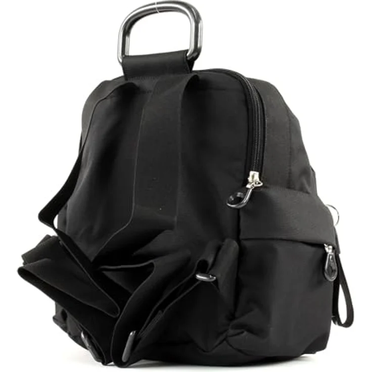 Mandarina Duck City Rucksack, 27 cm, schwarz, 100% Polyester, 27 x 13 x 23 cm – Bild 4
