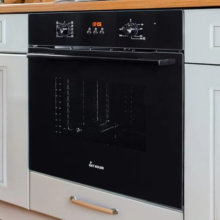 KKT KOLBE Autarkes Herdset SET8005FBIH77FZ | 60cm Einbaubackofen BO8005FB mit Heißluft und Kindersicherung | 77cm Induktionskochfeld IH87705FZ mit Flexzonen und Booster, Full-Black-Design – Bild 5