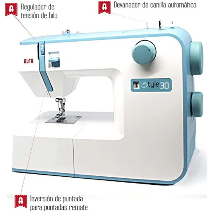 Alfa Style30  Computer-Nähmaschine, weiß – Bild 5