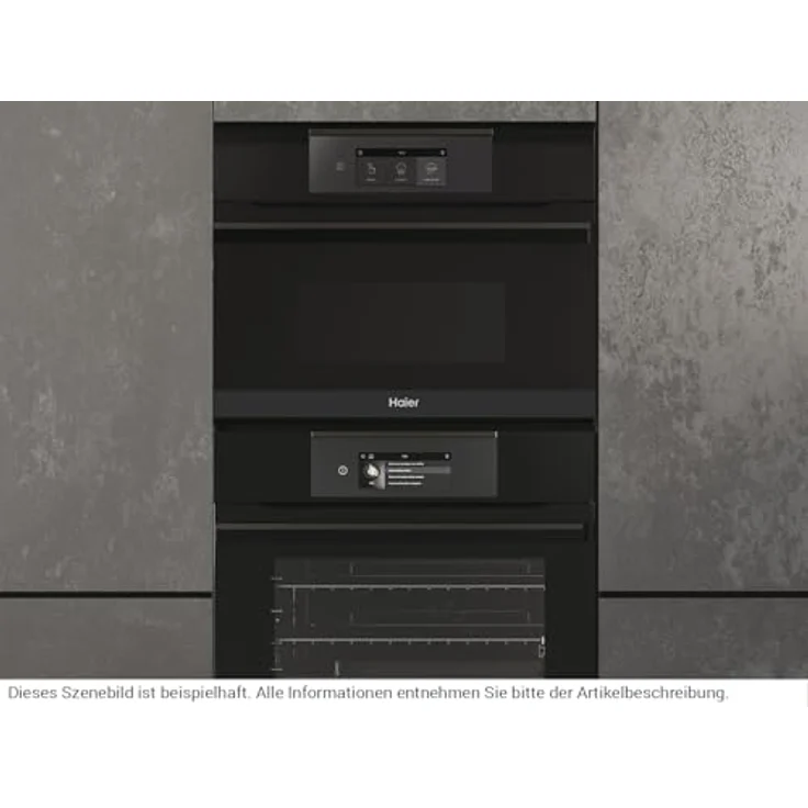 Haier HWO45NM6OXB2 Kompakt-Dampfbackofen, 5 Backofenfunktionen + 3 Dampffunktionen, Schwarz, mit hOn-App und H2O-Clean Reinigungssystem – Bild 8