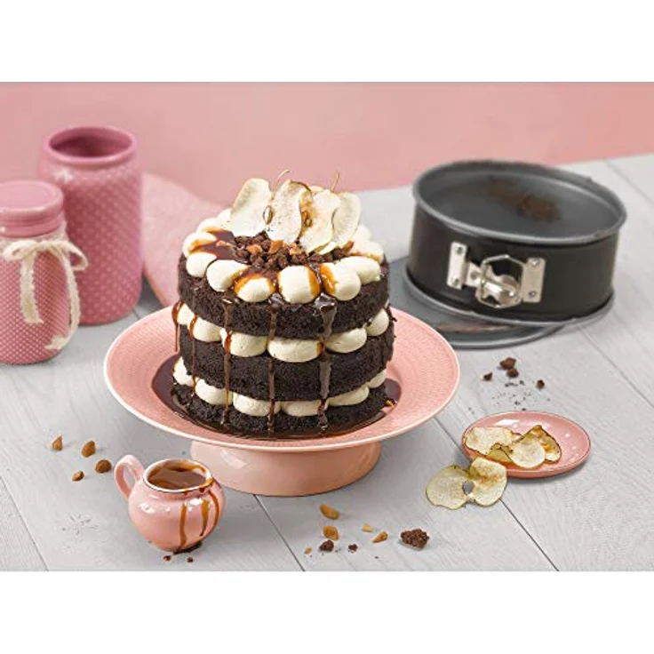 Kaiser Inspiration, Mini-Springform 18 cm, rund, Flachboden, runde Backform, antihaftbeschichtet, für 1-2 Rezeptportion, auslaufsicher – Bild 3