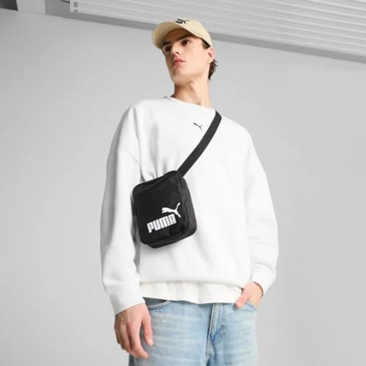 PUMA Umhängetasche PHASE PORTABLE, Hauptfach mit Reißverschluss, verstellbarer Schulterriemen, hergestellt aus 90 % recycelten Materialien – Bild 4