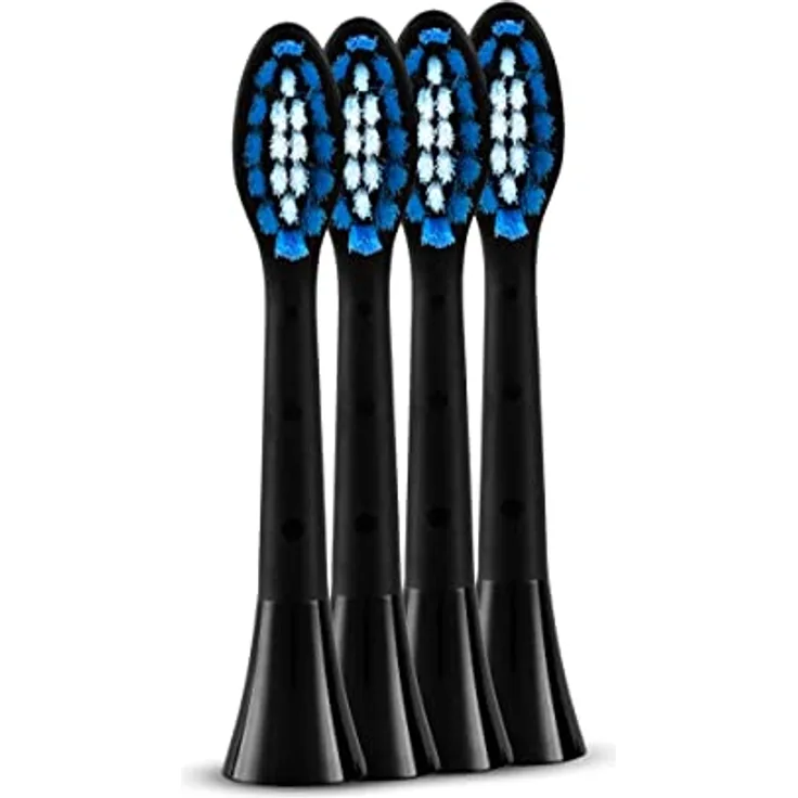 Silk'n Ersatzbürstenköpfe, Familienpackung (4 Stück) schwarz, weich für SonicYou und SonicSmilePLUS