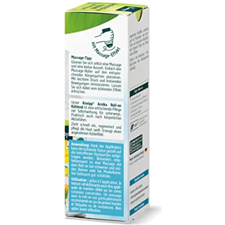 Kneipp Arnika Roll-on Kühlend - Massageroller lindert Verspannungen & Schmerzen im Nacken, in Schultern, Rücken & Muskeln - ideales Entspannungs-Eisgel für Sport & Arbeit Dank Sofort-Kühleffekt - 50ml – Bild 4