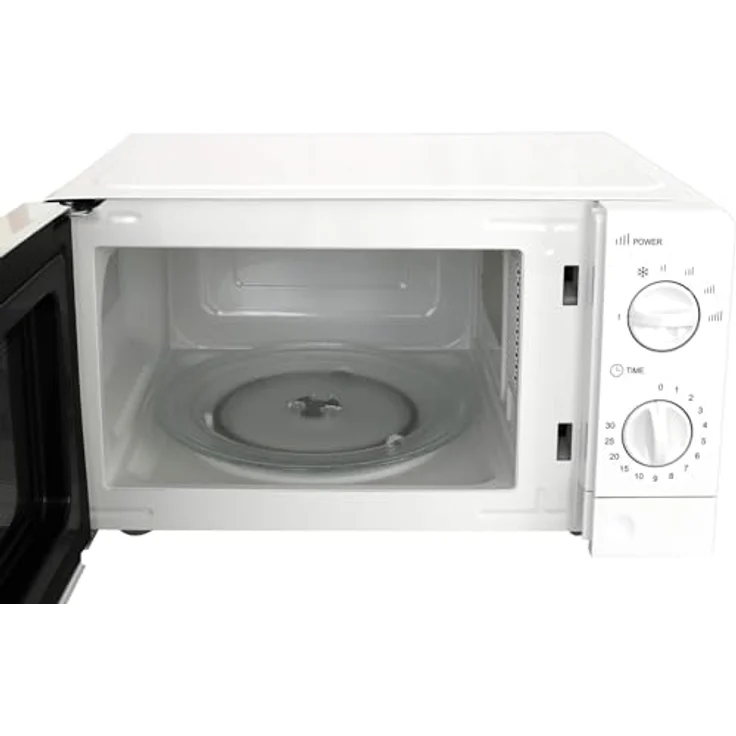 DESKI Mikrowelle DESKI Mikrowelle weiß 700 Watt Microwelle Drehteller Timer 6 Stufen – Bild 5