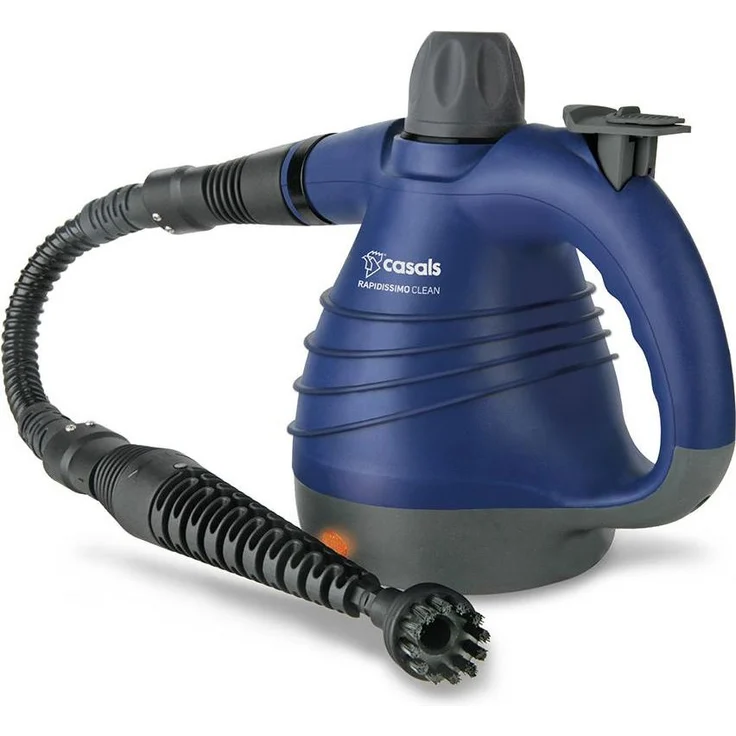 Casals C26001000 Tragbarer Dampfreiniger, 1050 W, 3 bar Dampfdruck, Schwarz und Blau