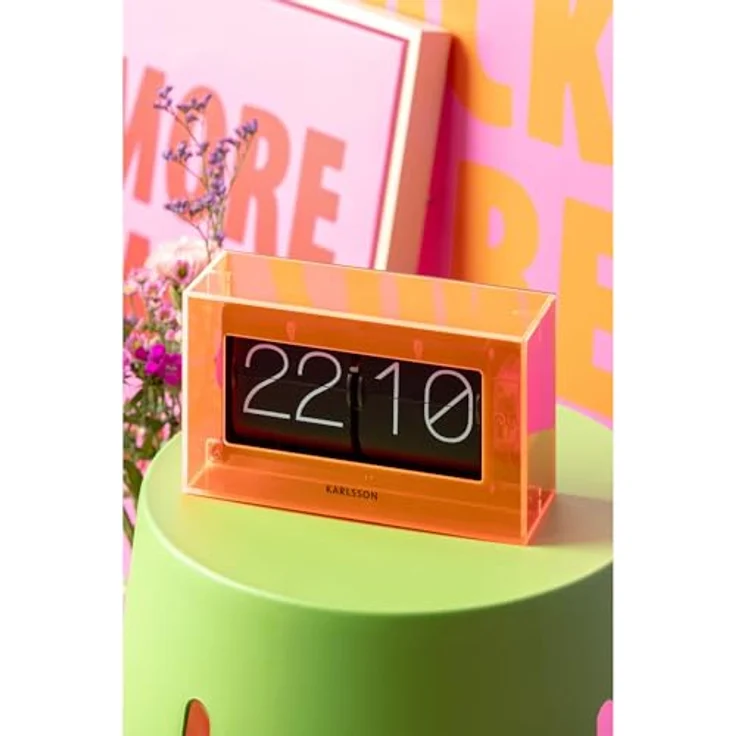 Karlsson Boxed Flip, Tischuhr mit elegantem Design und Acrylglas – Bild 2