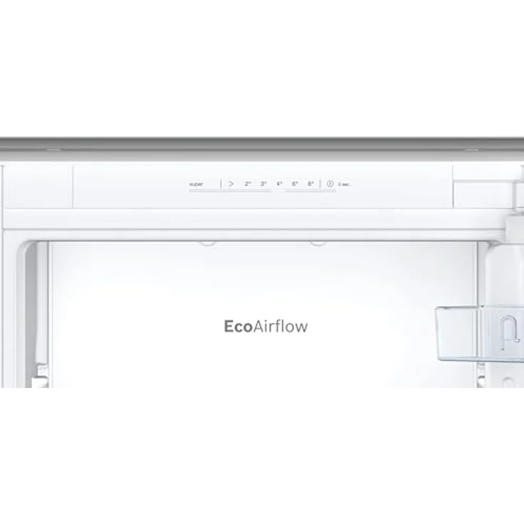 Bosch KIN86NSE0 Serie 2 Einbau-Kühl-Gefrier-Kombination, 177,5 x 56 cm Nische, 184 L Kühlen + 76 L Gefrieren, Eco Airflow; LED-Beleuchtung; Automatisches Super Gefrieren; Ablagen aus Sicherheitsglas – Bild 3