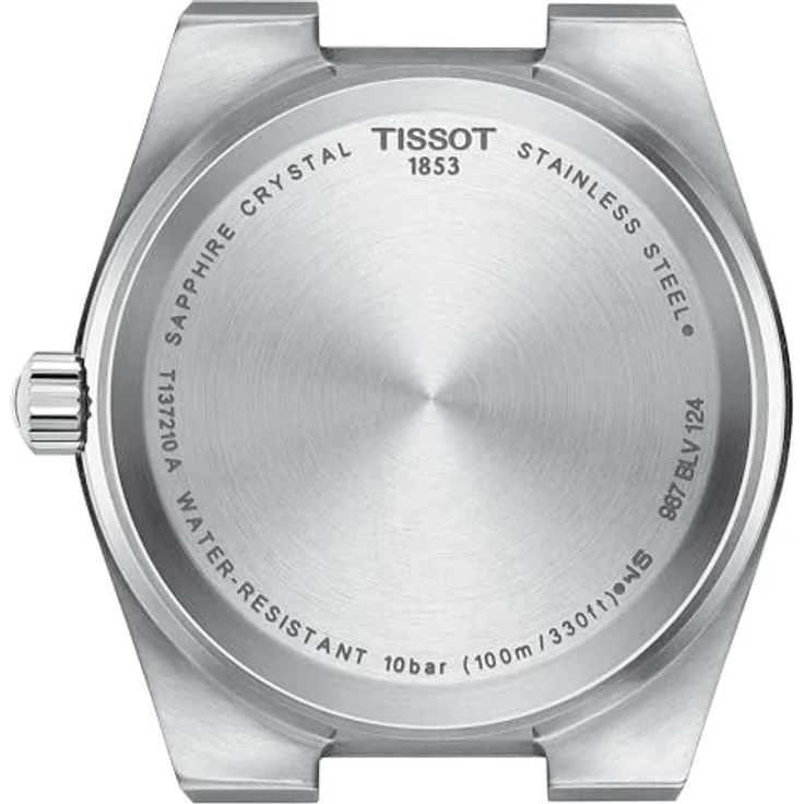 Tissot PRX, Damen-Edelstahl-Armbanduhr mit silbernem Zifferblatt, Quarzwerk, 35 mm Gehäuse, 100 m wasserdicht – Bild 4
