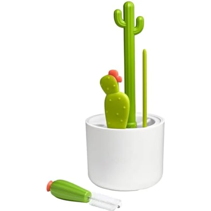CACTI Flaschenbürsten Set (4 Stück), Ideal für schwer zu reinigende Utensilien wie Flaschen, Schnabeltassen oder Sauger – Bild 3