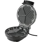 Rosenstein & Söhne Belgisches Waffeleisen: Waffeleisen für Herzwaffeln (Elektro-Waffeleisen, Backautomat für Waffel, Automat)