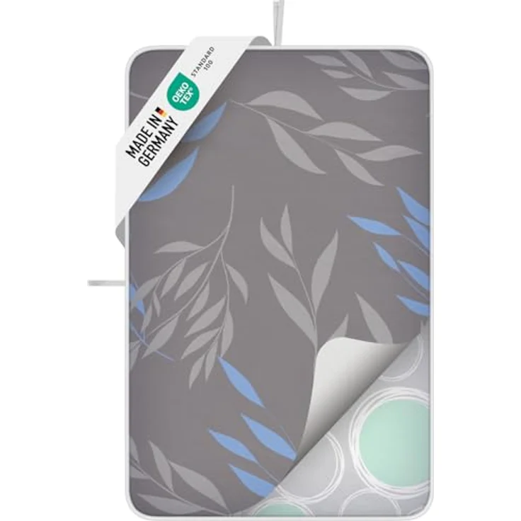 smart&gentle Super Soft Bügeldecke, hitzebeständig 100x65cm, rutschfeste Bügelunterlage mit Feuchtigkeitsschutz für Dampfbügeleisen, Made in Germany – Bild 1