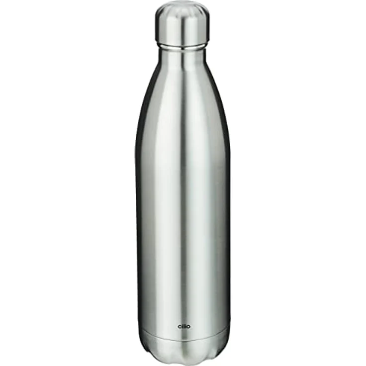 Cilio ELEGANTE Isolierflasche, Edelstahl, Silber, One Size – Bild 1
