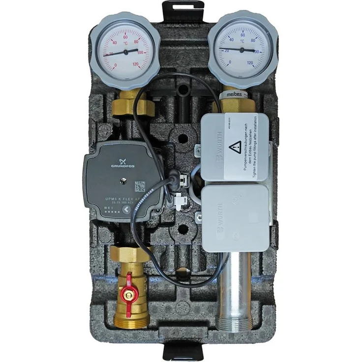 Glen Dimplex M99009 Rohrbaugruppe DN 25, Heiz- und Kälteanwendung mit Hocheffizienz-Umwälzpumpe und Dämmschale, steckerfertig