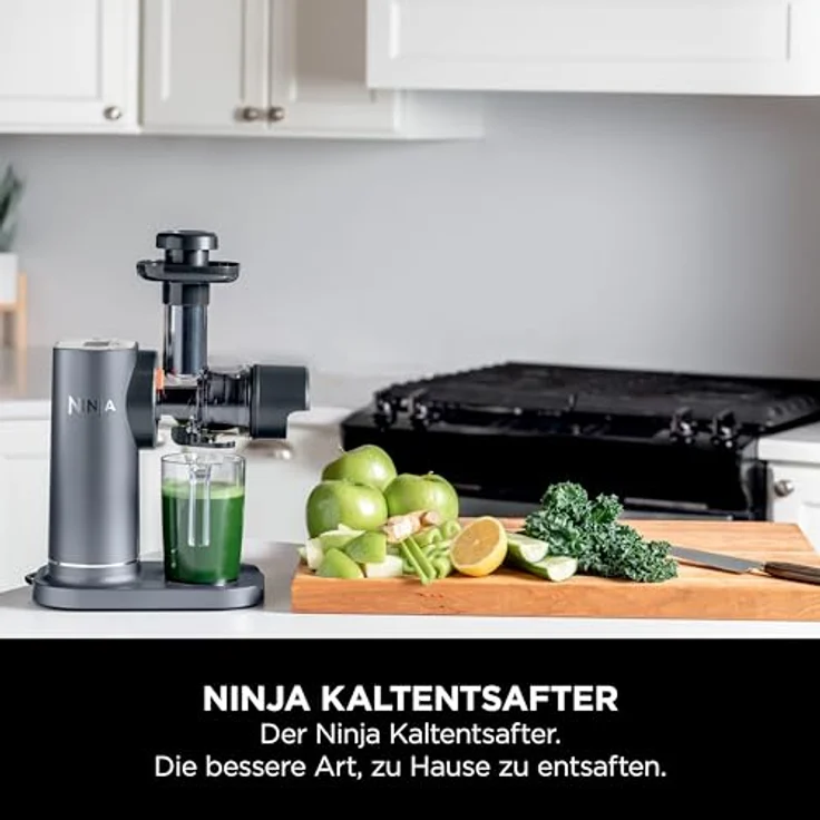 Ninja Kaltpresse-Entsafter für frische Säfte und Wellness-Shots, Grau JC151EU – Bild 2