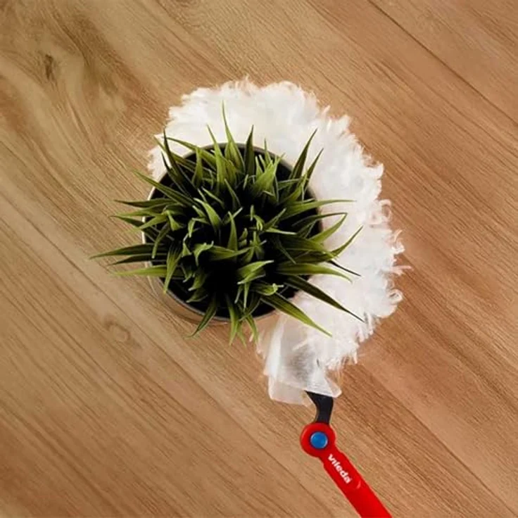 VILEDA FLEX & CATCH, Ausziehbarer Staubwedel mit 93 cm Griff, 360° Reinigung, 1 Mikrofaser-Ersatzaufsatz – Bild 2