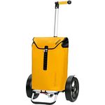 Andersen Einkaufstrolley - Tura Shopper Ortlieb gelb 49 L Handwagen, wasserdicht, wetterfest, Aluminium, Griff ergonomisch, klappbar, Kugellagerad