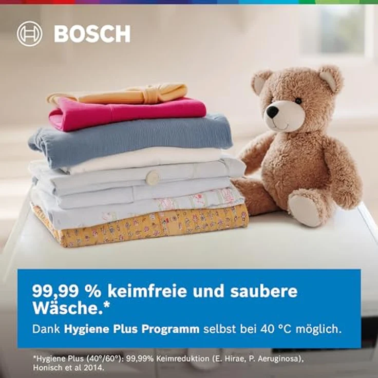Bosch WGE02420, Frontlader Waschmaschine mit 7 kg Fassungsvermögen und 1400 U/min, EcoSilence Drive, ActiveWater Plus – Bild 4