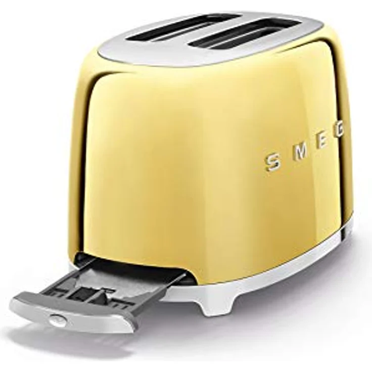 Smeg TSF01GOEU Doppelschlitztoaster, 950W, 6 Bräunungsstufen, gold – Bild 7