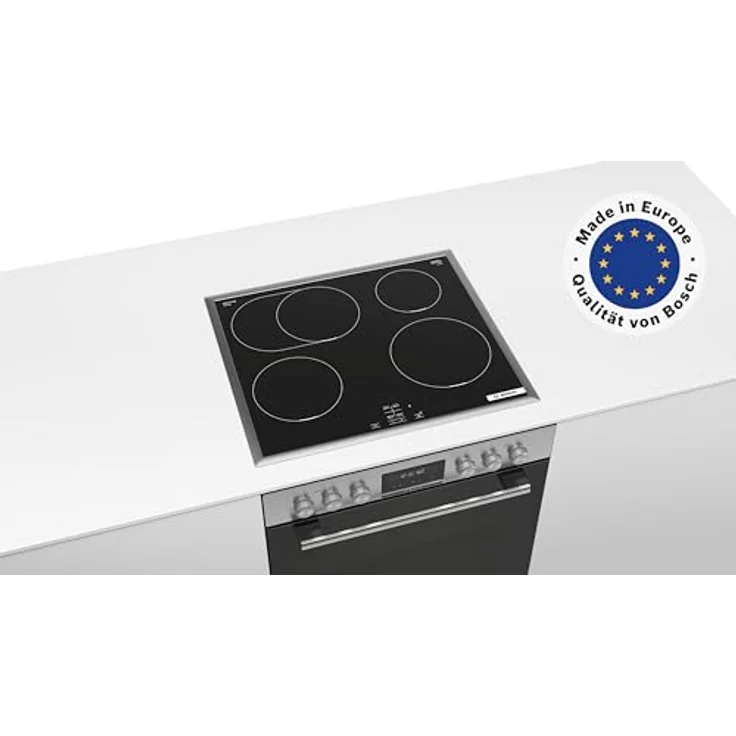 Bosch HND675LS67, Einbau-Herdset mit Pyrolyse-Selbstreinigung, 3D-Heißluft und LCD-Display, anthrazit – Bild 3