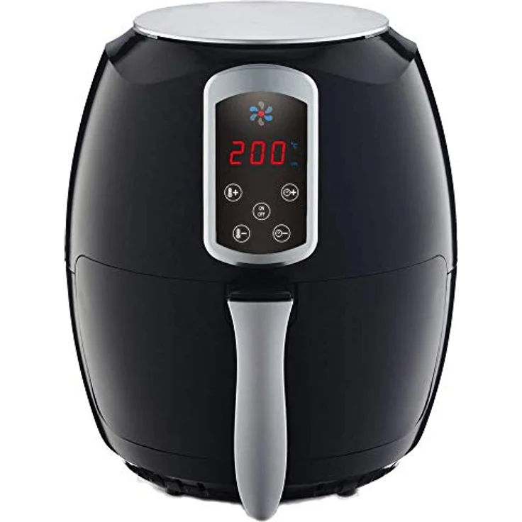 EPIQ 80000530 Air-Fryer Heißluft-Fritteuse, Digitales Display 3,6 Liter, 1400 W, schwarz – Bild 2