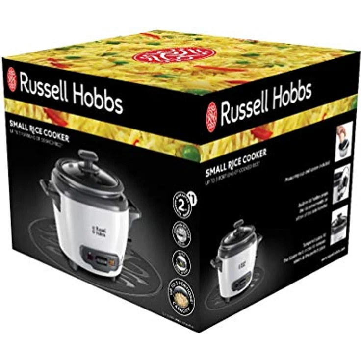 Russell Hobbs Reiskocher mini 0,4l inkl. Warmhaltefunktion, antihaftbeschichteter Gartopf, Reislöffel & Messbecher 27020-56 – Bild 3
