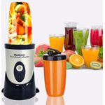 Elektrischer Mixer STARLYF Wondermax, Für Gemüse und Obst Saftpresse, Dual Blade, Zerkleinert selbst harte Zutaten, Nüsse oder faserige Zutaten, Cremigen Smoothies, Dips, Cocktails zubereiten