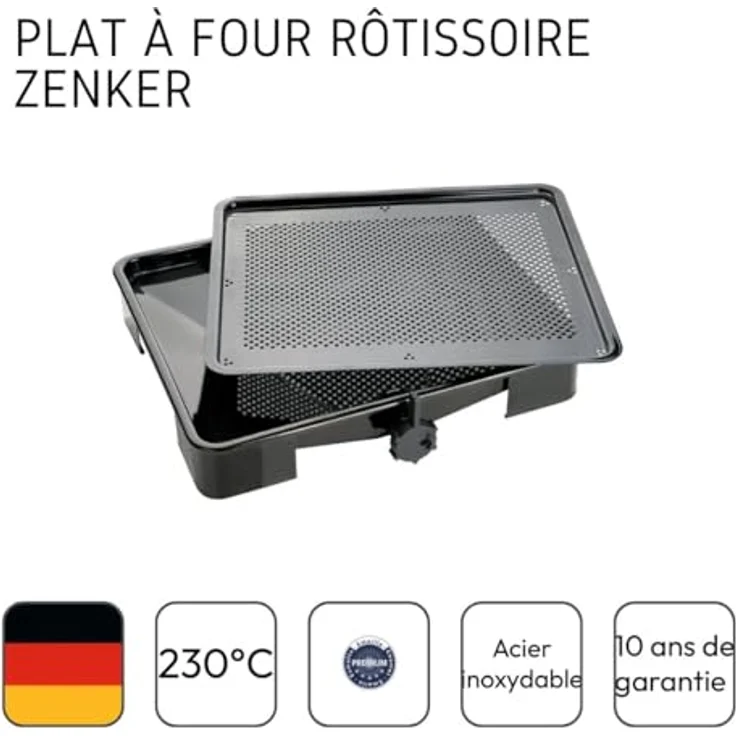 Zenker Universalbräter SRT, Bratpfanne mit patentierter Bratensaft-Funktion, 39 x 33 cm, 3 l, emaillierte Oberfläche – Bild 4