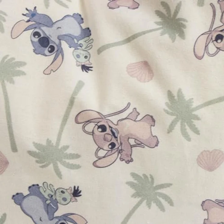 Lilo & Stitch Shopper Stofftragetasche, wiederverwendbar, 36 × 39 cm, aus Baumwoll-Polyester-Mischung – Bild 3