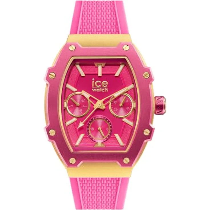 ICE-WATCH Ice boliday Wild pink Damenuhr mit Silikonarmband, Kalenderfunktion, 24-Stunden-Anzeige - 023288 (Small) – Bild 1