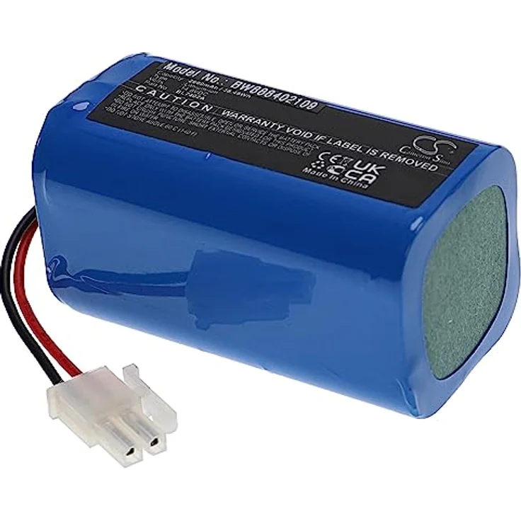vhbw Akku kompatibel mit Ecovacs Robotics Deebot M82 Staubsauger Home Cleaner Heimroboter (2600mAh, 14,8V, Li-Ion) - Hochleistungsakku mit 2600 mAh Kapazität – Bild 2
