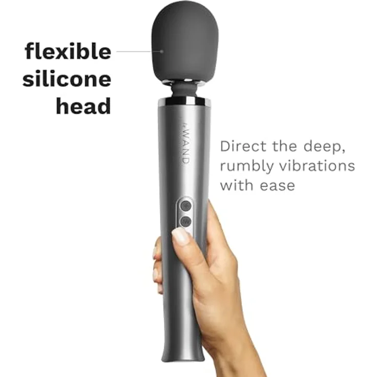 Le Wand Rechargeable Massager, Grey OS - Kraftvolles Massagegerät mit wiederaufladbarer Funktion und eleganter grauer Farbe – Bild 3