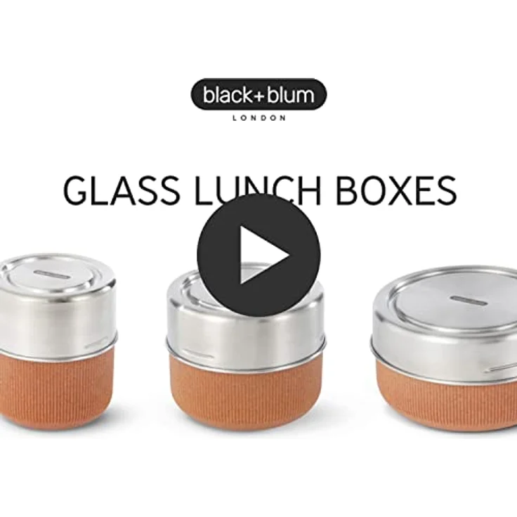 Black+Blum Lunchschale Lunchbecher, Glas, Schiefer, 450 ml – Bild 8