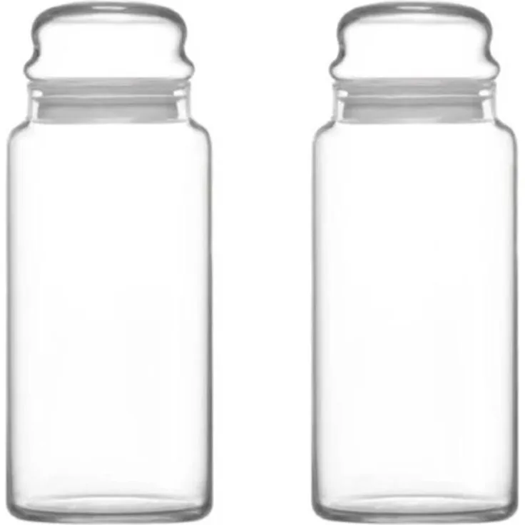 LAV Sera Aufbewahrungsdose 2er Set, 1400 ml Glasbehälter - luftdicht, spülmaschinenfest & stilvoll