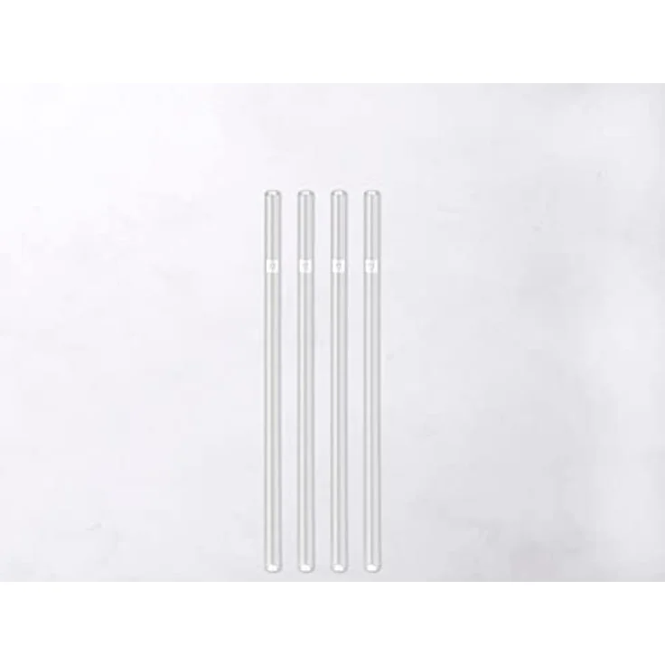 ZWILLING Sorrento Glasstrohhalme, Nachhaltig und wiederverwendbar, Borosilikatglas, Für Kalt- und Heißgetränke, 4 Stück, Länge: 23 cm, Gerade Form, Transparent – Bild 4