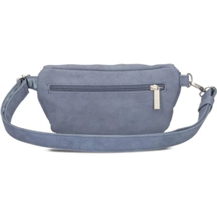 Zwei Mademoiselle.M Gürteltasche 25 cm, grau, 100% Polyurethan, kompakte Umhängetasche – Bild 3