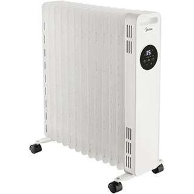 Midea Ölradiator NY2513-22MR 13 Rippen, 3 Heizstufen, Leistung 2500 Watt, Digitalanzeige und Fernbedienung