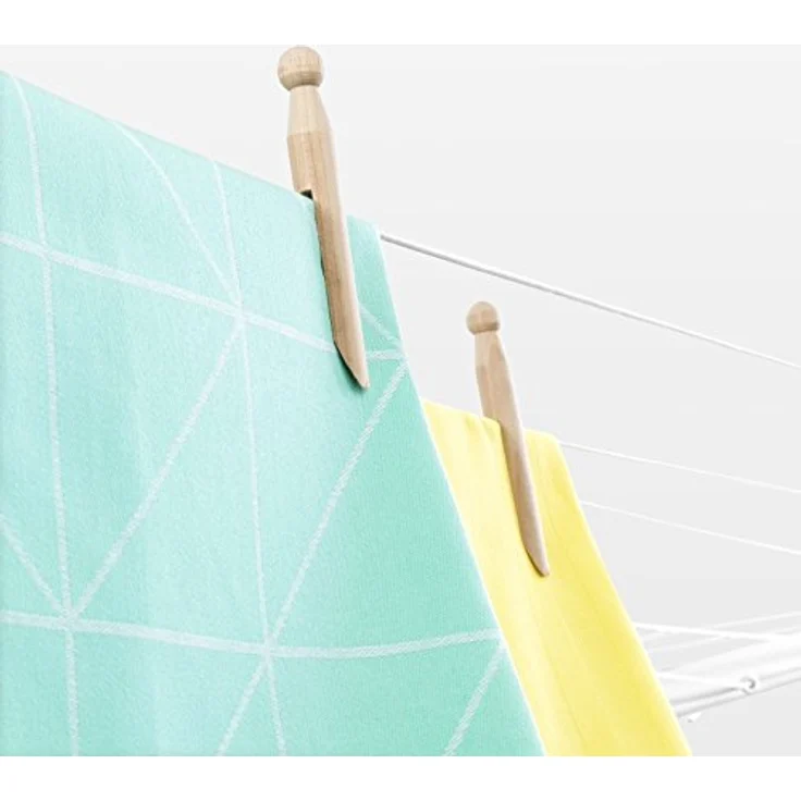Brabantia 100222 Lift-O-Matic 50 M Wäschespinne - 50 mm Rohr mit Kunststoff-Bodenhülse, Hülle und Wäscheklammerbeutel – Bild 6