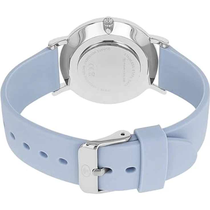 Tom Tailor Armbanduhr 2100507, Damen Silikonband in roségold, wasserdicht bis 3 bar, Blumendesign, Geschenkbox – Bild 4