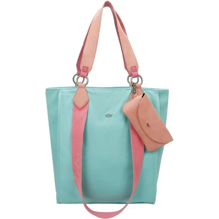 Fritzi aus Preußen Izzy02, Canvas Shopper Tasche mit 100% Baumwolle, 32 cm x 11 cm x 38.5 cm, blau